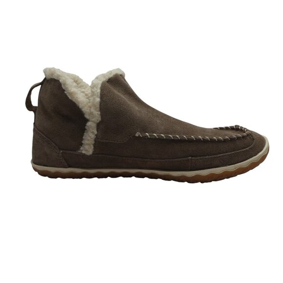 LL Bean Brown Suede Fleece Lined Mountain Slipper Boot Mocs WOmens 10 - Picture 5 of 13